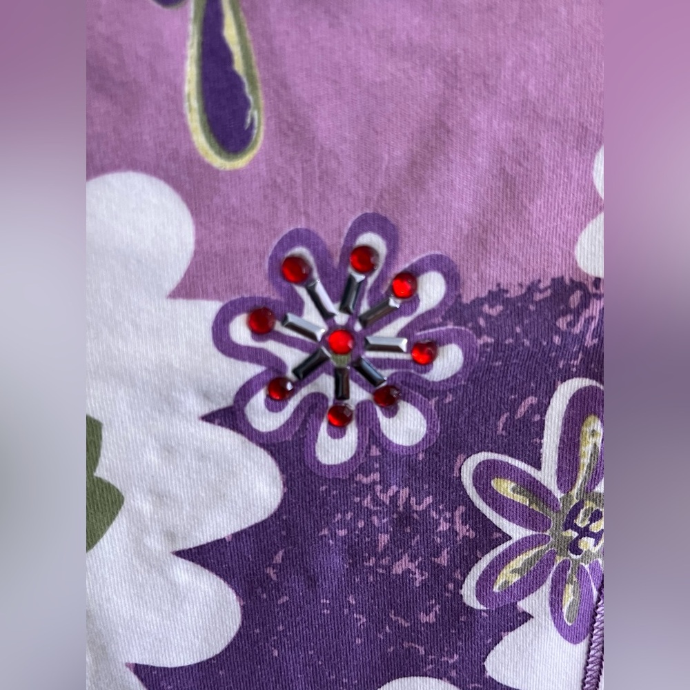 Women’s Tshirt Short Sleeve purple Color Size 1 - Picture 8 of 14
